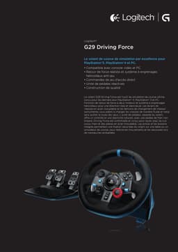 Logitech G 991-000539 game controller Aluminium, Zwart USB Stuur + pedalen + headset PC, PlayStation 4, PlayStation 5, Playstation 3 — thumbnail 5