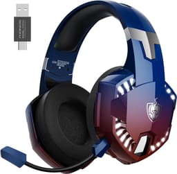 PHOINIKAS G2000 Max - 2.4GHz Draadloze Gaming Headset - met microfoon - Over-ear Koptelefoon - Nintendo Switch/PS4/PS5/PC - Verblindend blauw — thumbnail 1