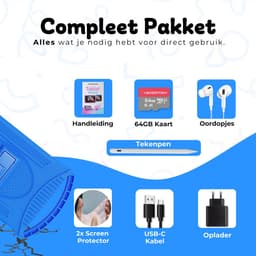 Bosstony Snelle Kids Tablet 10 inch - Ouderlijk Toezicht - 6000mAh Batterij - 192 GB - Incl Beschermpakket - Kindertablet vanaf 3 jaar - Tablet Kinderen — thumbnail 10