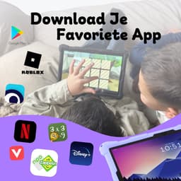 Bosstony Snelle Kids Tablet 10 inch - Ouderlijk Toezicht - 6000mAh Batterij - Android 13 - Incl Beschermpakket - Kindertablet vanaf 3 jaar — thumbnail 6