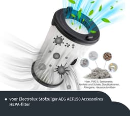 Replacements set van 5 filters geschikt voor de AEG CX7 en CX7-2 en Electrolux Ergorapido stofzuigers — thumbnail 2