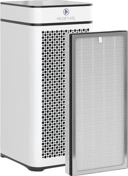 Medify Air MA-40 Luchtreiniger – 288 m³/u Air Purifier – HEPA H13 Filter & Touchscreen – Nachtmodus – Luchtfilter tegen Hooikoorts, Allergieën & Huisstofmijt – Wit — thumbnail 9