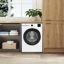 Beko b100 BM1WFU3842W wasmachine Voorlader 8 kg 1351 RPM Zwart, Wit — thumbnail 10