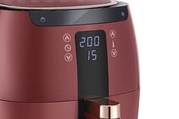 Swiss Pro+ - SP-DAF7LR - airfryer XXXL - Intelligente Heteluchtfriteuse Digitaal- 7 L - XXXL - New Model 2026 - GRATIS Recepten Boek - Touchscreen - TURBO Opwarmen - Rood - 7 liter — thumbnail 8