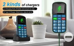 4G - Senioren Mobiele Telefoon + Simkaart Geleverd + Oplaadstation - Grote Toetsen - Big Button Mobiel - Ouderen — thumbnail 5