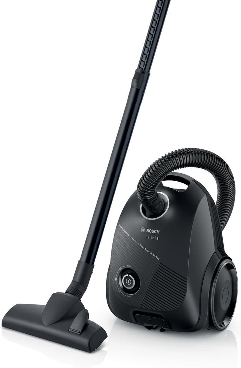 Bosch BGBS2BA1P Serie 2 - Stofzuiger met zak - Microfilter - Zwart — afbeelding 1