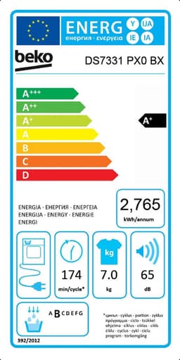 Beko DS7331PX0BX - Warmtepomp wasdroger - NL/FR — thumbnail 2