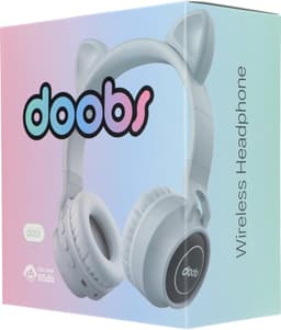 Kinder hoofdtelefoon DOBI by doobs - Draadloze koptelefoon Bluetooth met led kattenoortjes donker blauw - KIDS - VOLUME BEGRENZING - 85DB — thumbnail 5