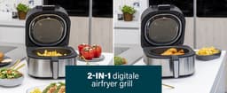 Princess Airfryer Grill XXL 182092 - 2 in 1 Grill en Heteluchtfriteuse - Temperatuurmeter - Groot 5.6 liter - 265 graden - 4 voorgeprogrammeerde programma's - RVS/Zwart — thumbnail 17