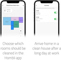 Hombli Slimme Robotstofzuiger - LiDAR Navigatie - Dweilen (300 ml) - No-Go Zones Anti-Val Sensor HEPA Filter - Compatibel met Alexa, Google en Siri- Alle vloeren - Zwart — thumbnail 16