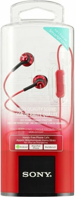 Sony MDR-EX110AP - In-ear koptelefoon - Rood — thumbnail 9