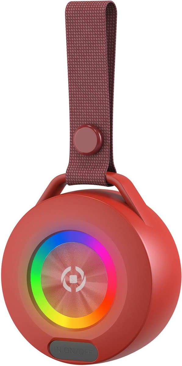 Portable Bluetooth Speakers Celly LIGHTBEATRD Red — afbeelding 1