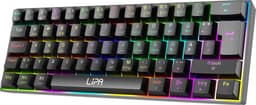 Lipa X23 Gaming keyboard Zwart - Draadloos - RGB verlichting - Tri-Mode - 61 Mechanische toetsen - FN multitoetsen - Compatibel met alle besturingen en consoles - Brown Switches - Ergonomisch en duurzaam — thumbnail 1