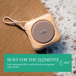 House of Marley Roots bluetooth speaker - Draadloze compacte speaker - Ingebouwde Flesopener - Quickcharge - Waterproof - 10 uur Batterijduur - Gemaakt van Duurzame Materialen - Cream — thumbnail 10