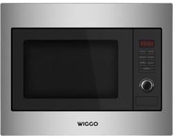 Wiggo WBM-G6025(BX) - Inbouw combi magnetron - 60 cm - 25 Liter - 1450 W - 5 jaar garantie - Zwart Rvs