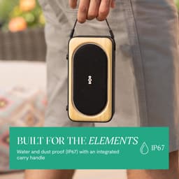 House of Marley Roots Solar bluetooth speaker - Draadloze compacte speaker - Ingebouwde Flesopener - Solar Powerbank - Waterproof - 19 uur Batterijduur - Gemaakt van Duurzame Materialen - Zwart — thumbnail 9