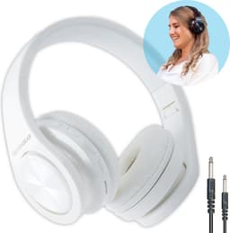 Silvergear Hoofdtelefoon Draadloos - Over Ear Koptelefoon - Headphones Bluetooth - 10 Uur - Wit — thumbnail 7