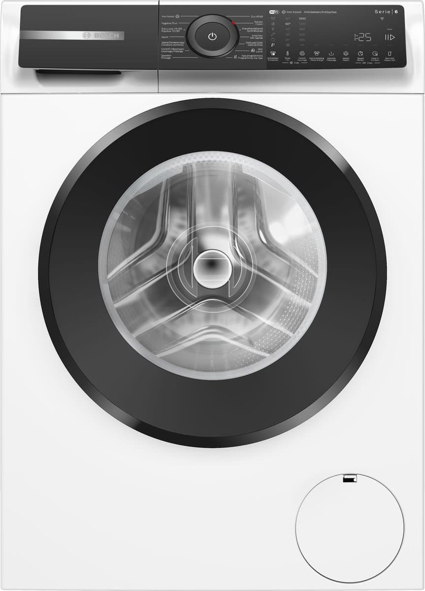 Bosch WGH2440AFG - Serie 6 - Wasmachine met stoom - 9 kg - 20% zuiniger dan energielabel A - Home Connect - Iron Assist: vermindert kreukels tot 50% -NL/FR Display — afbeelding 1