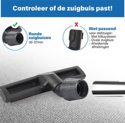 DEGG - Stofzuigermond - universeel 30 tot 37mm - parket borstel - stofzuigerborstel univereel - geschikt voor Miele, Philips, AEG, Electrolux, Nilfisk, Rowenta etc. Premium kwaliteit — thumbnail 5