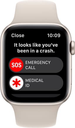 Apple Watch SE 2022 - Smartwatch heren en dames - 44 mm - Sterrenlicht Aluminium — thumbnail 5