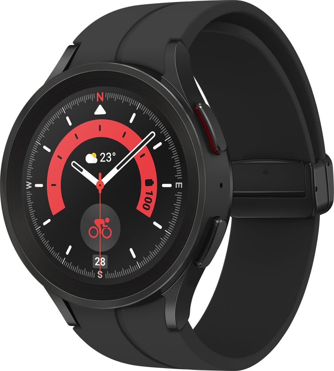 Samsung Galaxy Watch5 Pro 3,56 cm (1.4") Super AMOLED 45 mm Zwart GPS — afbeelding 1