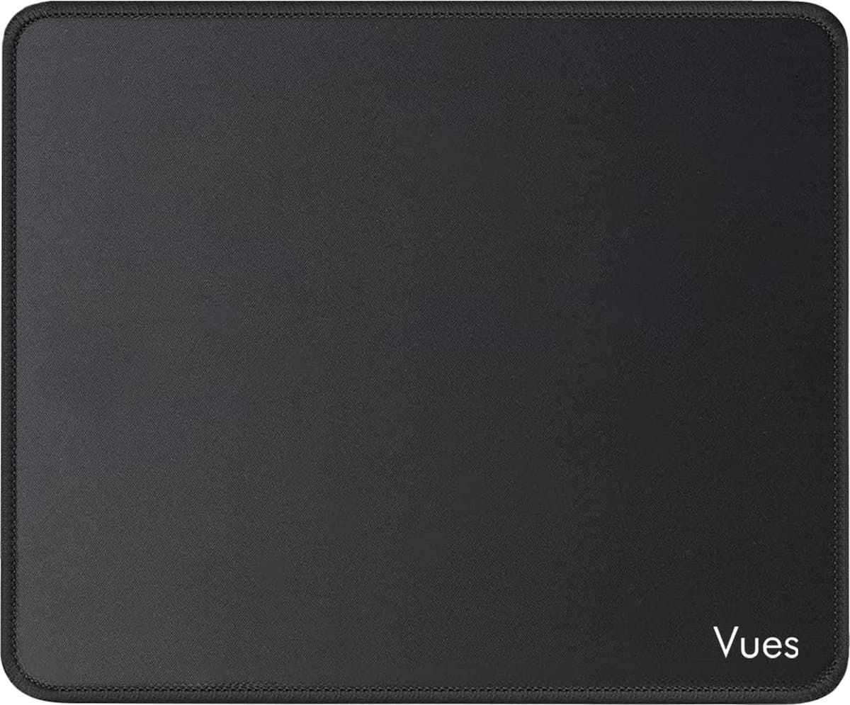 Vues Muismat - Anti Slip - 300 x 250 mm - Zwart — afbeelding 1