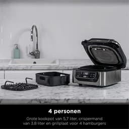 Ninja AG301EU - 2-in-1 Grill & Hetelucht Friteuse 5,7 liter - Grijs/Zwart — thumbnail 4
