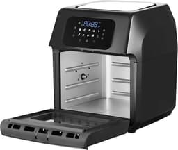 Royal Swiss® Airfryer Oven 12L XXL – Heteluchtfriteuse – 1800W – 8 Programma’s – Inclusief Accessoires – 80–200°C – RVS/Zwart — thumbnail 10