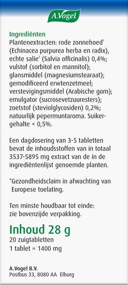 A.Vogel Keeltabletten tabletten - Verzacht de keel én ondersteunt het immuunsysteem - 20 st — thumbnail 4