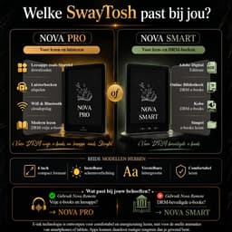 SwayTosh Comfort Bundel – E-Reader Nova Pro + Nova Remote – E-Reader met Bluetooth Afstandsbediening – Voor Storytel, Ebooks & Luisterboeken — thumbnail 7