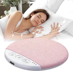 Set van 2 kussens met ingebouwde draadloze luidsprekers, slaapkussens met luidsprekers, voorzien van witte ruis en een timerfunctie, geschikt voor thuis, in hotels, bij meditatie en tijdens het slapen, te plaatsen op het nachtkastje — thumbnail 5