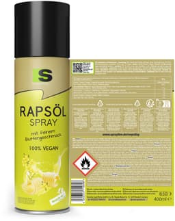 Spraytive 12x 400ml raapzaadolie spray met botersmaak – kookspray voor bakken, koken en airfryer – 100% vegan – vetarm genieten — thumbnail 6