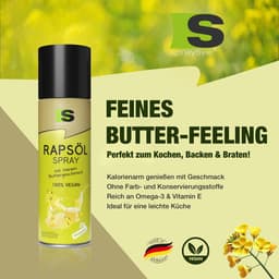 Spraytive 12x 400ml raapzaadolie spray met botersmaak – kookspray voor bakken, koken en airfryer – 100% vegan – vetarm genieten — thumbnail 2