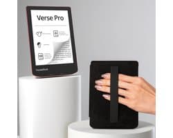 PocketBook Verse Pro Passion Red e-reader – Inclusief Zwart met Elastiek Hoesje (shell cover) – Voordeelbundel