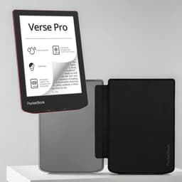 PocketBook Verse Pro Passion Red e-reader – Inclusief Transparant Zwart Hoesje (shell cover) – Voordeelbundel — thumbnail 1