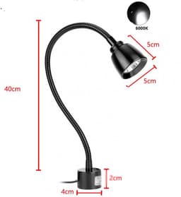 Flexibele LED-werklamp van 7W met magnetische voet, wit licht — thumbnail 3