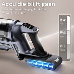 Vesora® 3-in-1 Steelstofzuiger Draadloos zonder Zak - BASIC - Draadloze Stofzuiger - Kruimeldief Snoerloos - Vacuum Cleaner - Handstofzuiger - Stofzuiger Steel met Hepa Filter - Stofzuiger Huisdieren - Zakloze Stofzuiger — thumbnail 4