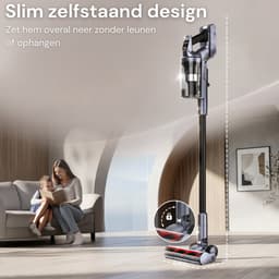 Vesora® 3-in-1 Steelstofzuiger Draadloos zonder Zak - BASIC - Draadloze Stofzuiger - Kruimeldief Snoerloos - Vacuum Cleaner - Handstofzuiger - Stofzuiger Steel met Hepa Filter - Stofzuiger Huisdieren - Zakloze Stofzuiger — thumbnail 10