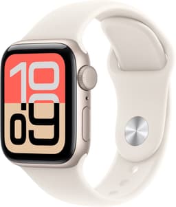 Apple Watch SE 3 - Wifi - 40mm - Starlight Aluminium Case with Starlight Sport Band - M/L — thumbnail 1