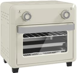 10L Mini Heteluchtoven & Airfryer, 1000W met Timer, voor Frituren, Grillen & Bakken, Vaatwasserbestendig, Crèmewit — thumbnail 4