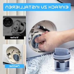 Felt filter voor wasmachine en droger - vervangend filter voor Bosch, Siemens en Neff - 00647920, 00605010, 00602008 - optimale filtratie en onderhoud — thumbnail 3
