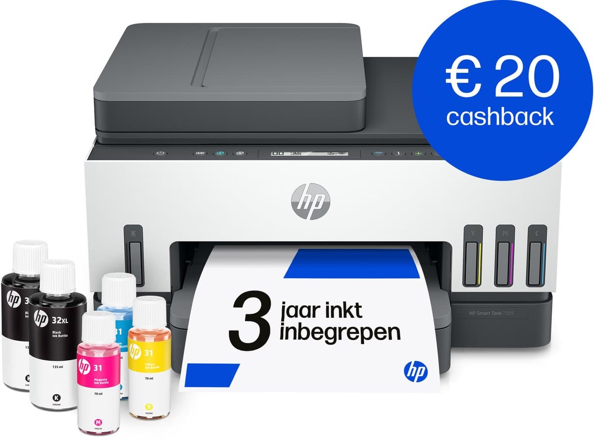 HP Smart Tank 7305 - All-in-One Printer - Inclusief tot 3 jaar inkt - Grijs — afbeelding 1