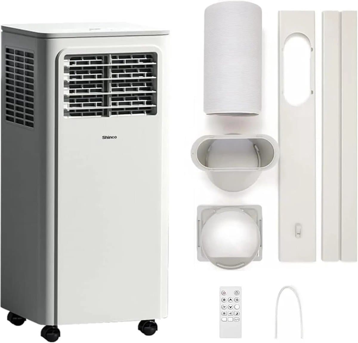 Shinco Mobiele Airco - Draagbare Airco - Portable Airco - Verrijdbare Airco - 7000 BTU - Koeling Ventileren Ontvochtigen tot 54m3 — afbeelding 1