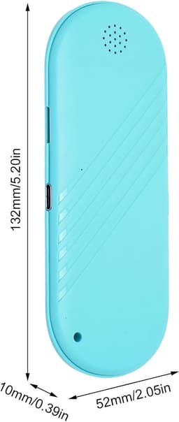Bluetooth-kussenspeaker, draadloze bone conduction-speaker, mini draagbare onderkussenspeaker met volumeregeling en timerfunctie, slaapondersteunend white noise-apparaat (meerblauw) — thumbnail 5
