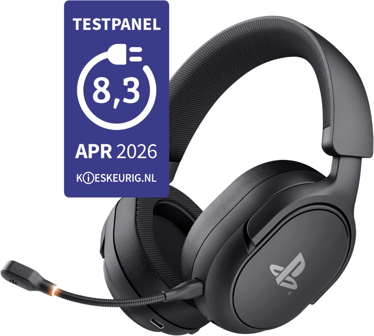 Trust GXT 499 Forta - Draadloze Gaming Headset - Official Licensed voor PS5 - werkt op PS4/PS5 - Batterijduur tot 55 uur - met USB-ontvanger - Zwart — afbeelding 1
