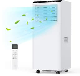 Allero Mobiele Airco - Airconditioning - Mobiele Airco Voor Slaapkamer - 7000BTU - 3-in-1 - 2 Snelheden - Stille Airco - Draagbaar — thumbnail 1