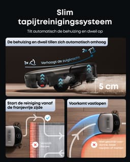 eufy S2 Nieuw 2026 Stofzuiger- en Dweilrobot HydroJet, 30kPa AeroTurbo™ 2.0-Zuigkracht, Vloerreinigingssysteem 2.0, EcoClean™ Elektrolyse, Randreiniging, Haarvrije DuoSpiral™ Borstels, 12-in-1 UniClean™ Station — thumbnail 9