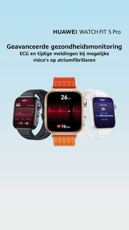 HUAWEI WATCH FIT 5 PRO- Zwart - Premium ontwerp - Geavanceerde outdoor workout mogelijkheden - Professioneel gezondheidsmonitoring met TruSense - Compatibel met iOS & Android — thumbnail 6