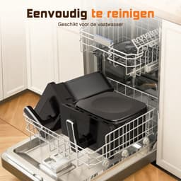 Saikefy Airfryer XXL - 11 Liter - Gestapelde Lades - 11 Programma's - Airfryer met Intelligent Touchbediening - Heteluchtfriteuse - Inclusief 4 handige accessoires — thumbnail 12