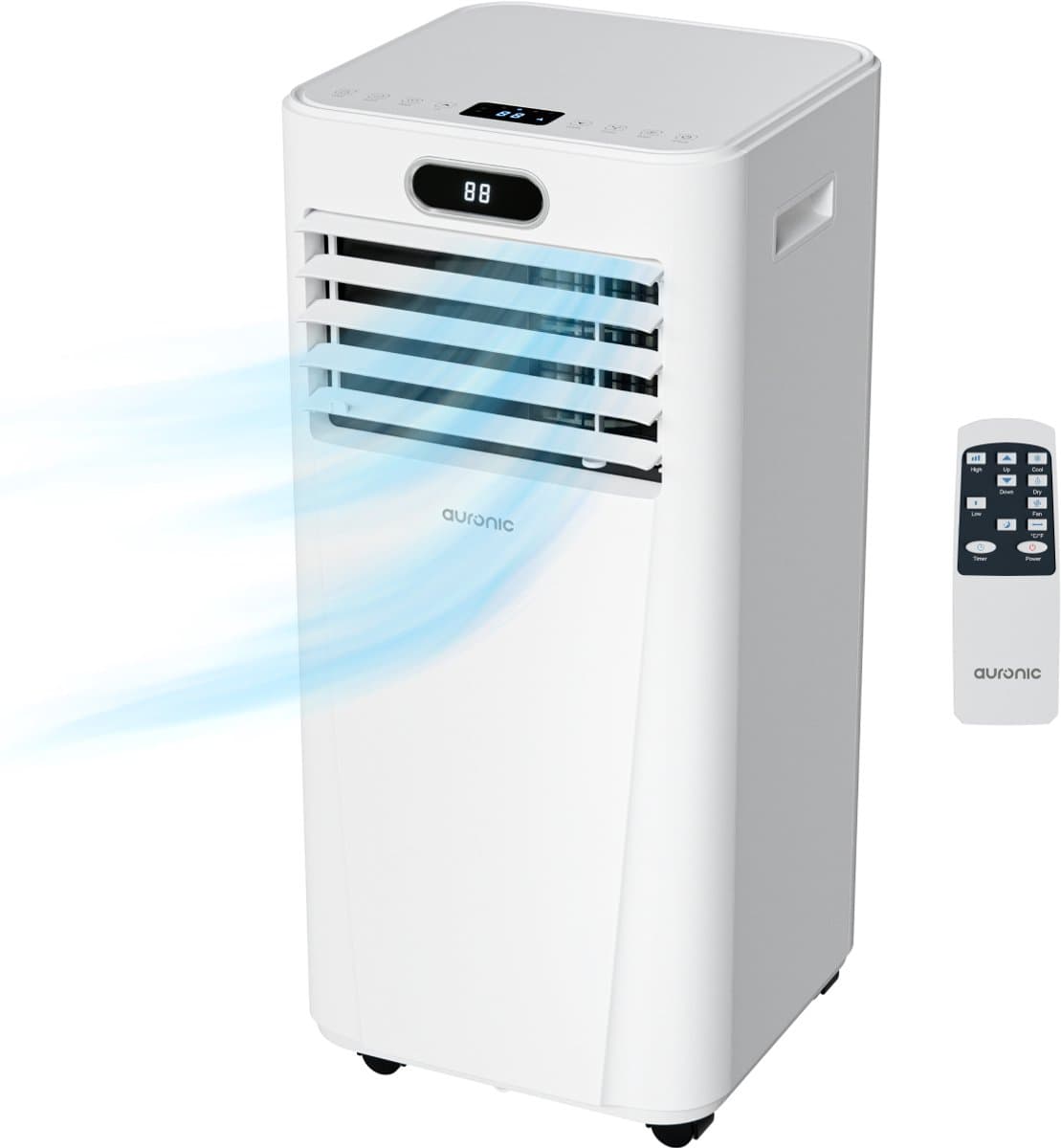 Auronic Mobiele Airco - 7.000 BTU - 3-in-1 - Airconditioning met 2 Raamafdichtingskits - Ventilator - Ontvochtiger - Tot 20m² - Wit — afbeelding 1